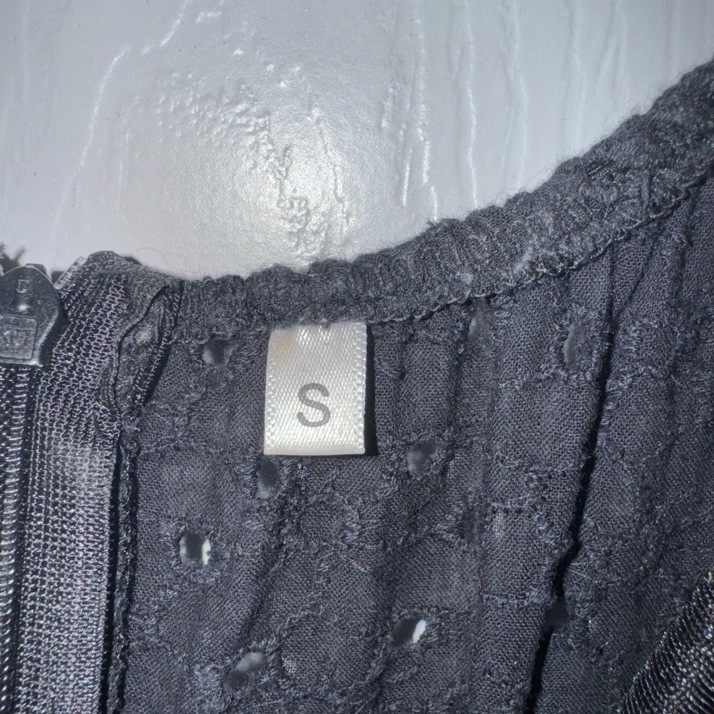 Black Ruffled Romper - Picture 3 of 3